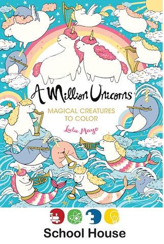 Million Unicorns Coloring Book