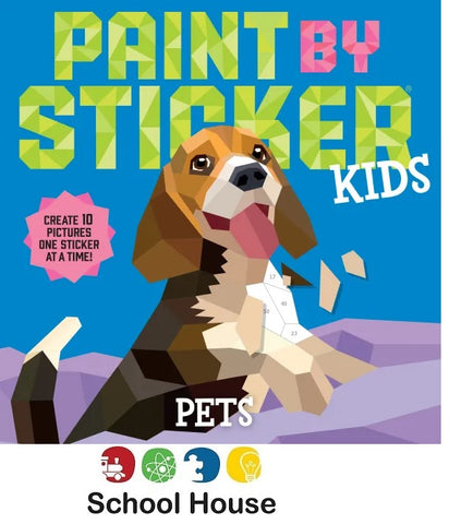 Paint By Sticker Kids Pets Book