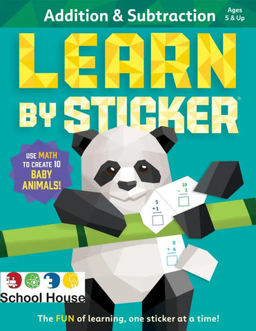 Learn By Sticker Addition & Subtraction Book