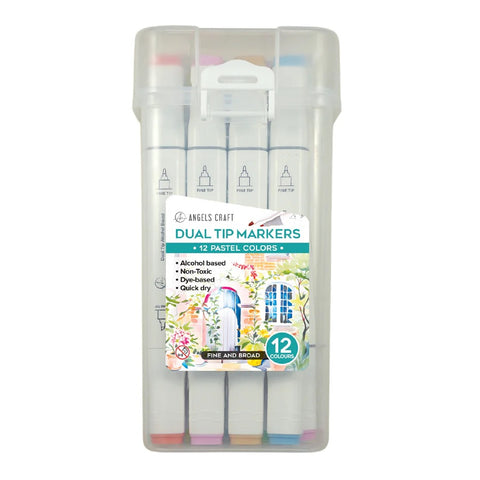 Alcohol Markers Pastel 12 Count