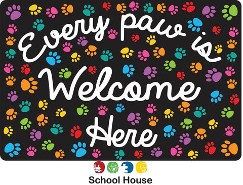 Every Paw Is Welcome Here Mouse Pad