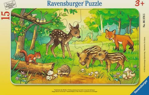 BABY ANIMALS IN THE MEADOW 15 PC FRAME