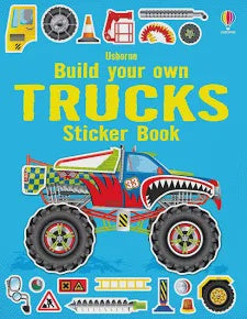 Build Your Own Trucks Sticker Book for Kids Ages 4–6