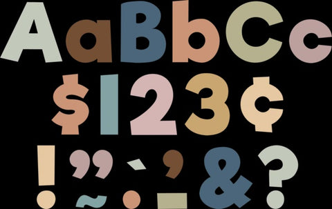 CALMING COLORS 4" LETTERS COMBO PACK