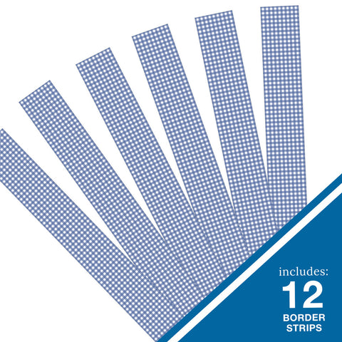 Blue Gingham Border