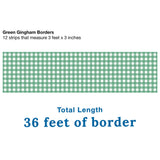 Green Gingham Border