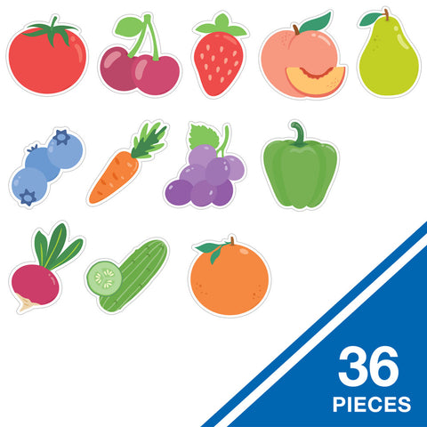 Farmers Market Fruits & Veggies Cutouts