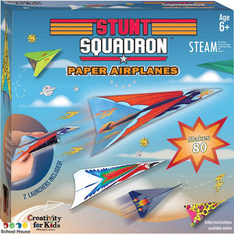 Stunt Squadron Paper Airplanes Kit