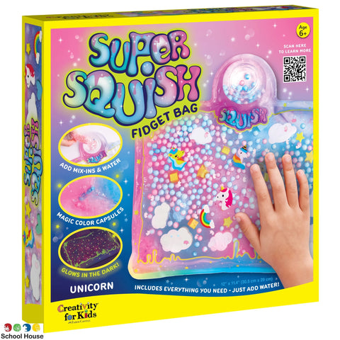 Super Squish Fidget Bag Sparkle Unicorn