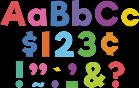 COLORFUL 4" LETTERS COMBO PACK