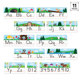 Woodland Friends Alphabet Line Bulletin Board Set