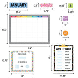 Core Decor Pattern Play Calendar Bulletin Board Set