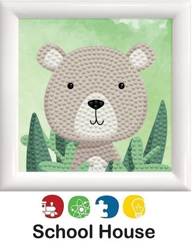 Diamond Dotz Bear W/Frame