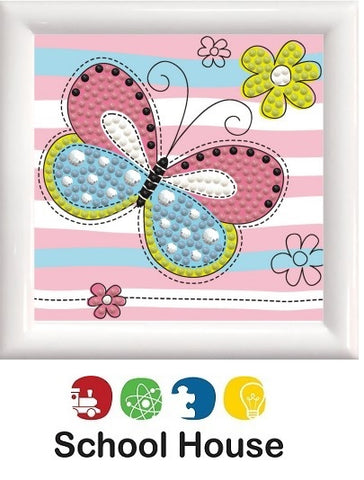 Diamond Dotz Butterfly W/Frame