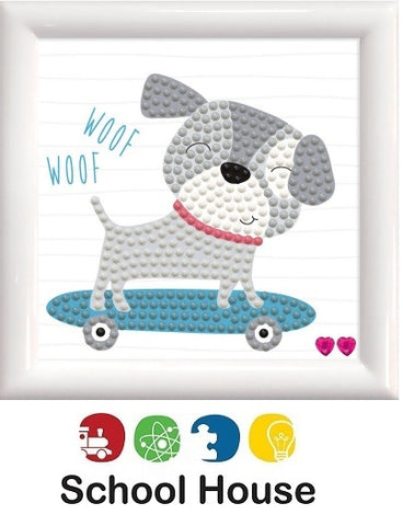 Diamond Dotz Skate & Woof W/Frame