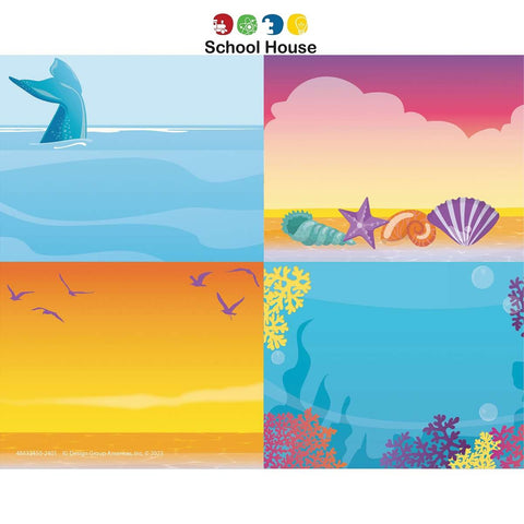 Seas The Day Name Tags