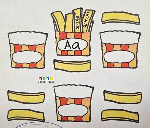 French Fry Mini Bulletin Board Set