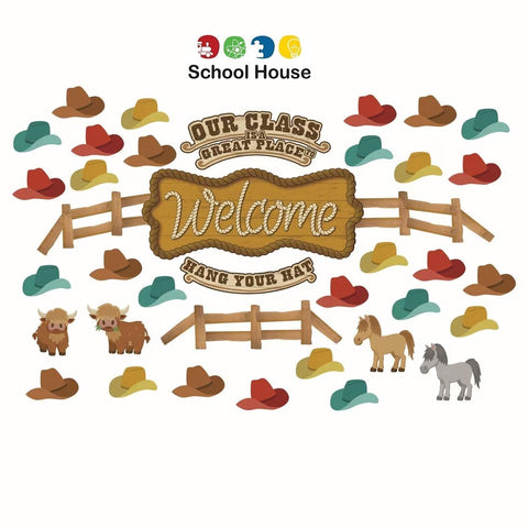 Wild Wild Classroom Welcome Bulletin Board Set