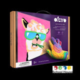 Okto Llama Coloring With Clay Set By Number