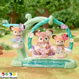 Deer Babies Floral Swing Set