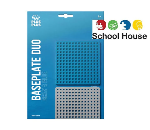 Plus Plus Baseplate Duo Gray & Blue