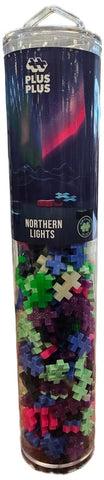 Plus-Plus Northern Lights 240 Piece Tube | STEM Building Toy Inspired by the Aurora Borealis