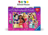 Disney Princess 3 X 49 Piece Puzzles