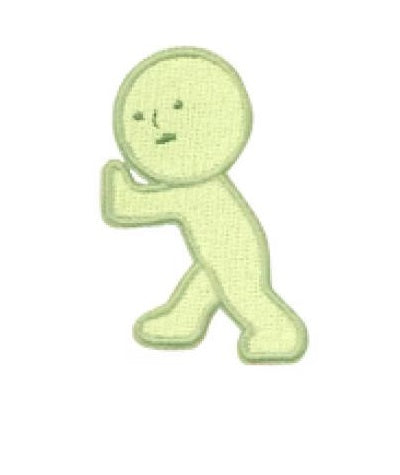 Smiski Pushing Sticker