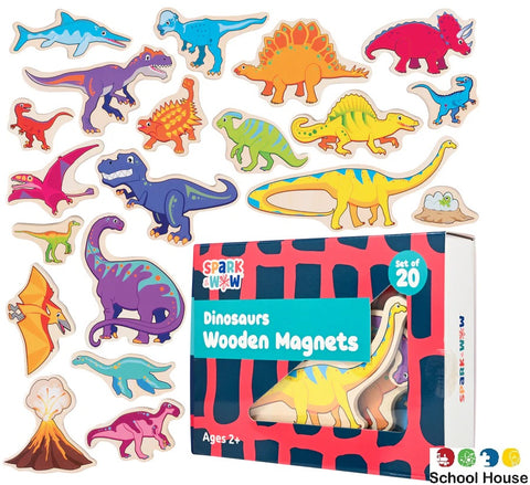 Wooden Magnets Dinosaurs