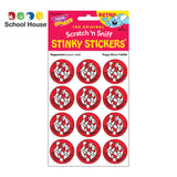 Retro Candycane Peppermint Stinky Sticker
