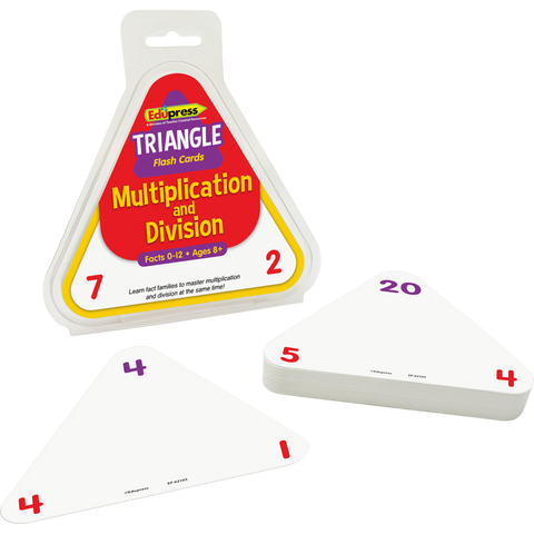 Triangle Flash Cards Multiplication