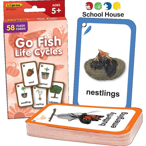 Go Fish Life Cycles Flash Cards
