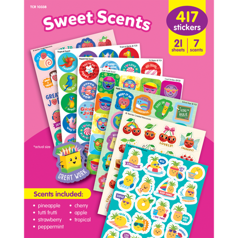 Sweet Scents Smelly Stickers Variety Pk