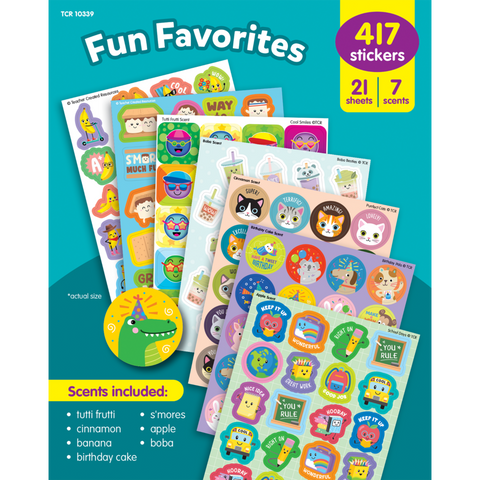 Fun Favorites Smelly Stickers Variety Pk