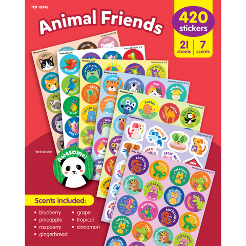 Animal Friends Smelly Stickers Variety