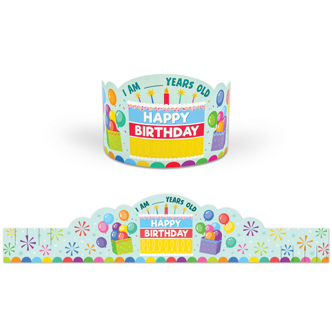 Colorful Happy Birthday Crowns