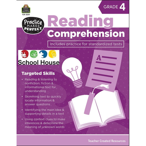 Reading Comprehension Gr 4 Workbook