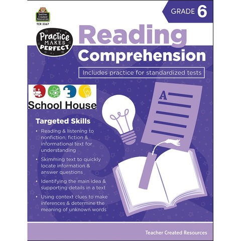 Reading Comprehension Gr 6 Workbook