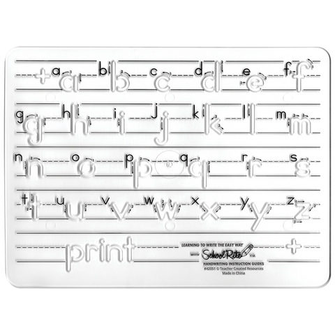 School Rite Lowercase Manuscript