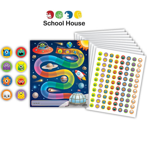 Out Of This World Reward Trackers with stickers