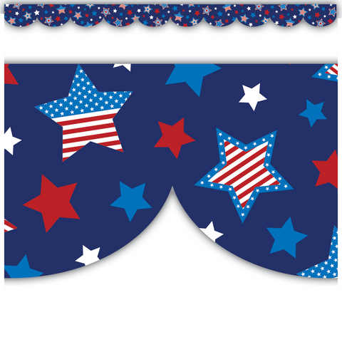 Patriotic Stars Border