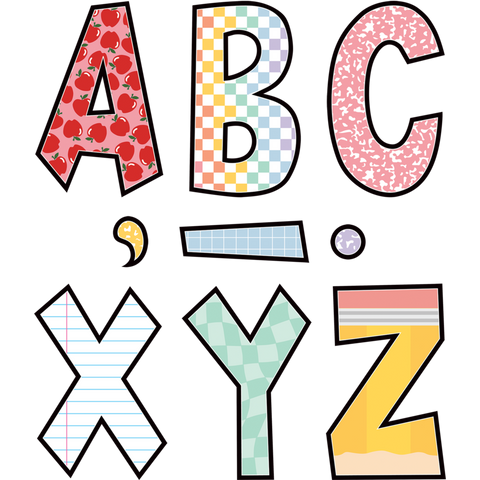 Cool For School 7 Inch Letters