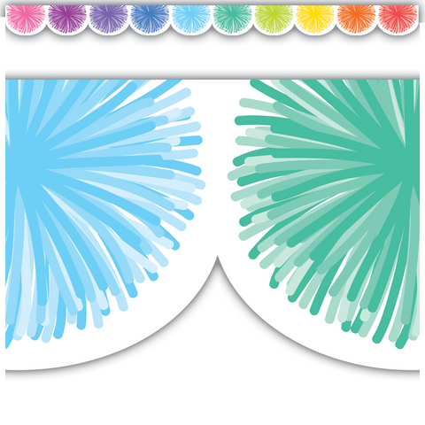 Colorful Poms Magnetic Border