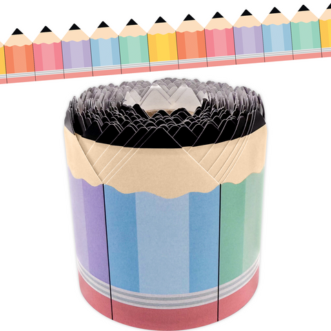 Rolled Border Cool For School Pencils