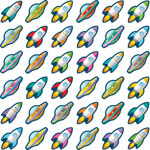 Outer Space Crew Mini Accents