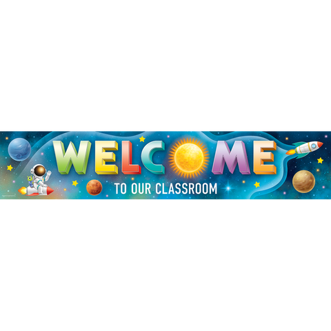 Outer Space Crew Welcome Banner