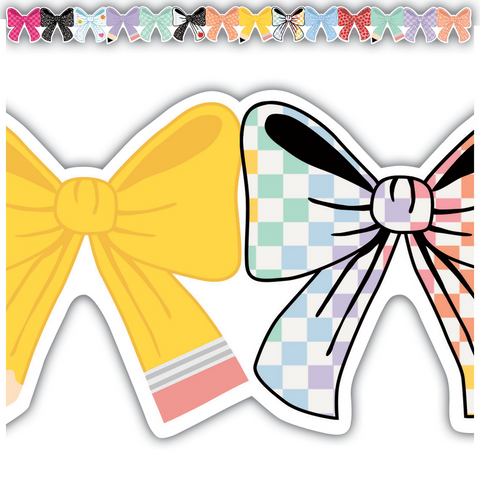 Cool For School Bows Border