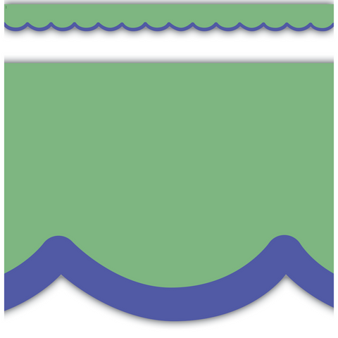 Color Crush Green With Blue Border