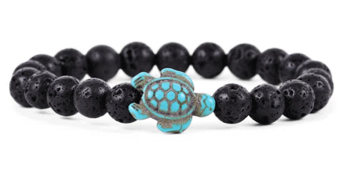 Fahlo Sea Turtle Lava Bracelet