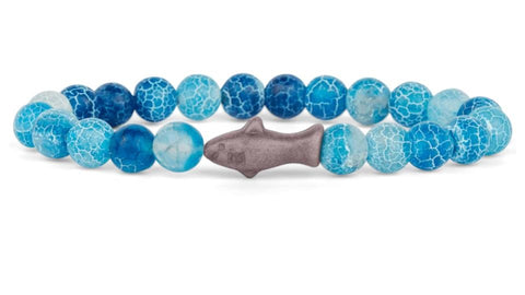 Fahlo Shark Aqua Blue Bracelet
